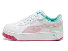 Puma Carina Street sneakers hvid/pink/turkis til børn